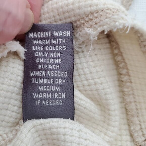 VTG Y2K Abercrombie Cream Thermal Top Sz XL A&F Twilight Bella Swan Fairy Grunge - Picture 9 of 9